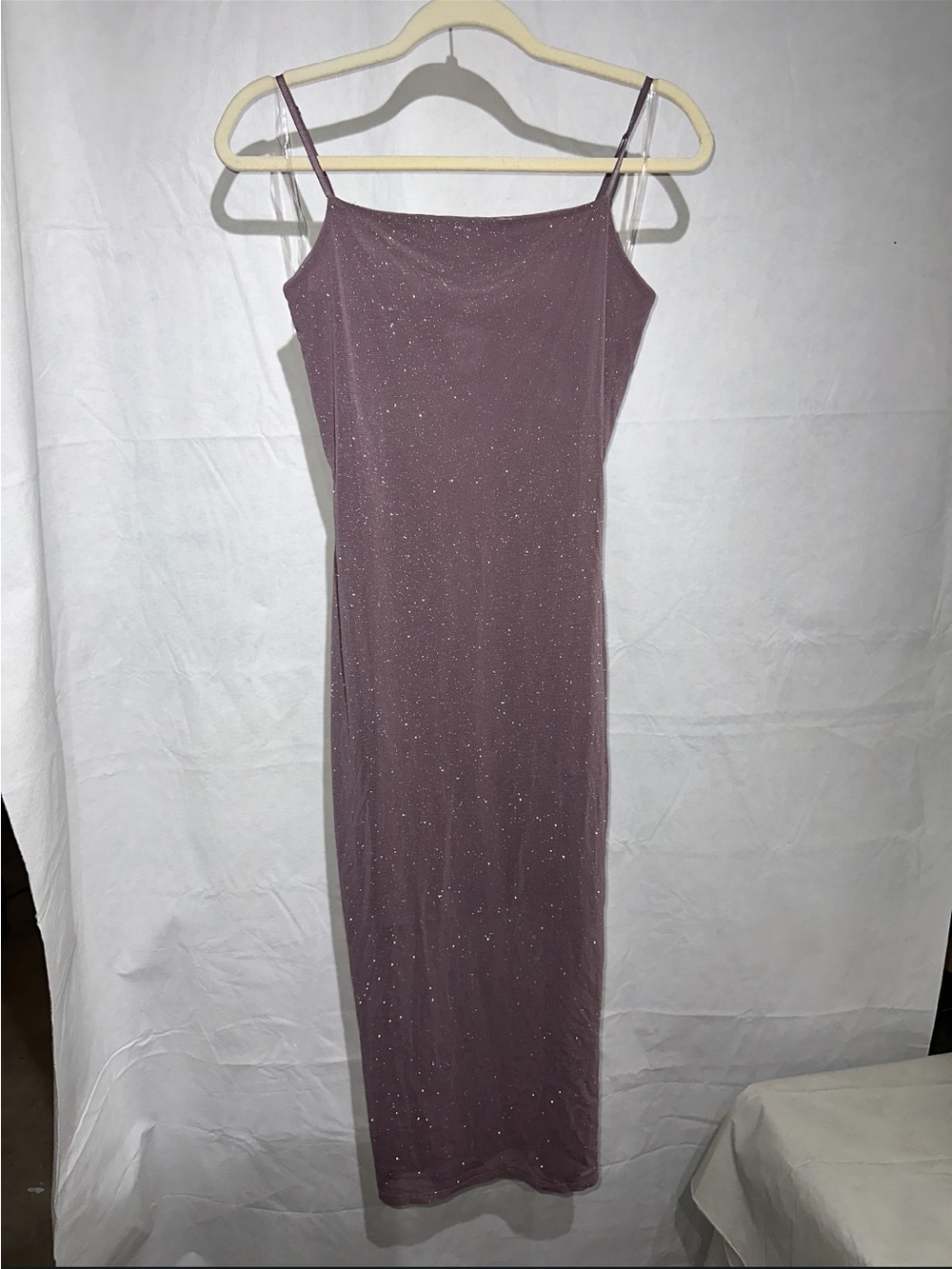 Sparkle Slip Max Dress - Mauve/Lilac